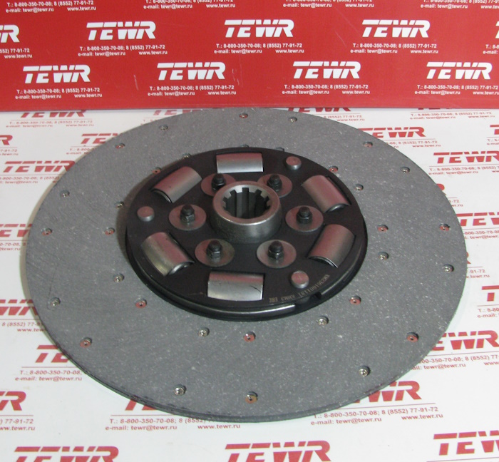 Диск сцепления ведомый (2 ВЫСТУПА ЗАДНИЙ) 238-1601131 (КМ2361601131) КММЗ