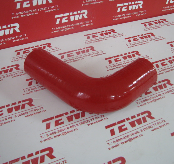 Патрубок угловой 4370-1303029 (L=155мм,D=40мм) Силикон.