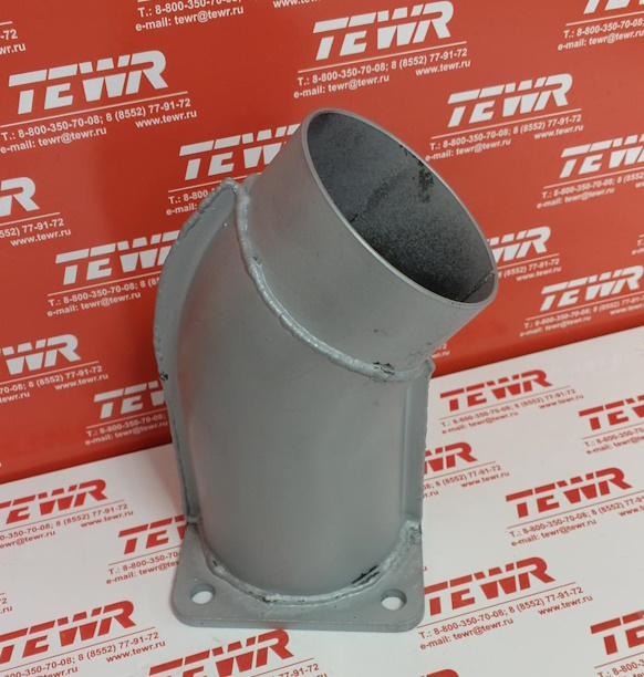 Патрубок угловой (заслонка-обойма) 630300-1203120 (551605,554010)