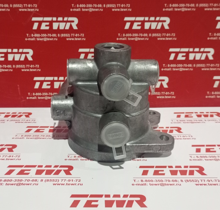 Кран прицепа однопроводный (5 отв.) импорт 11-3531010-80