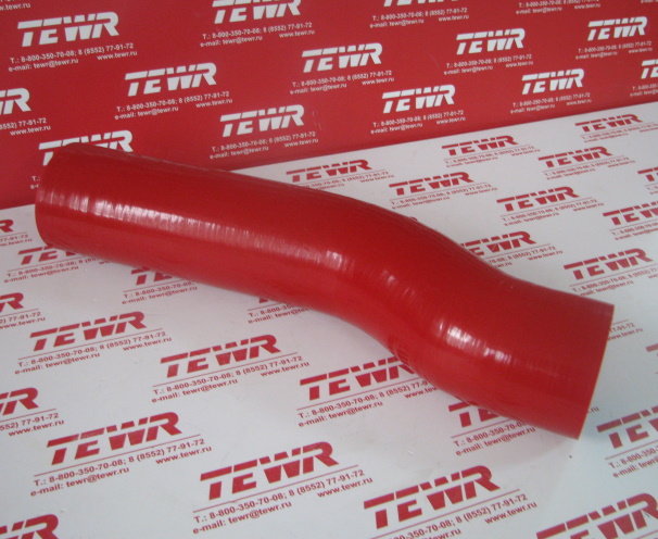 Патрубок радиатора нижний L=365мм, S-образный, d=70мм силикон 5432А5-1303260