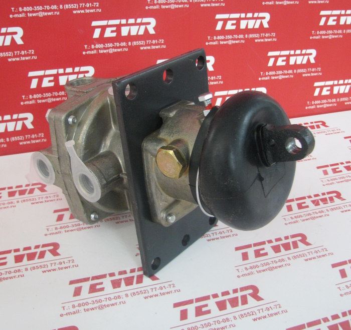 Кран тормозной 2-х секционный (с окном под шумоглушитель) РААЗ 100-3514008-10