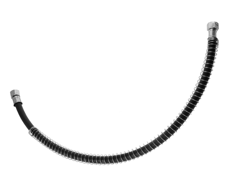 Шланг тормозной L-700 мм задний (Г24/Г24) (в пружине) 4310-3506060-11