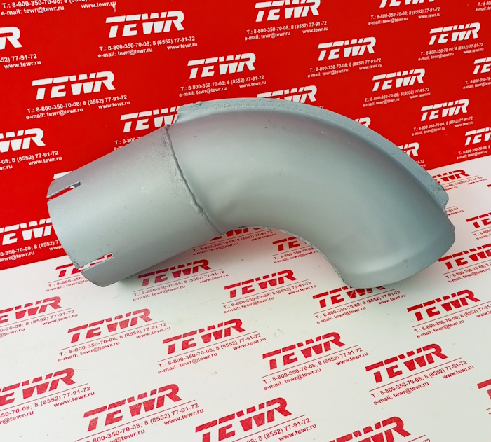 Труба выхлопная глушителя (эжектор - угол) 551605-1203075