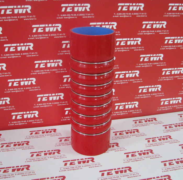 Патрубок охладителя интеркуллера D-90mm L-290mm силикон 5440В9-1323094